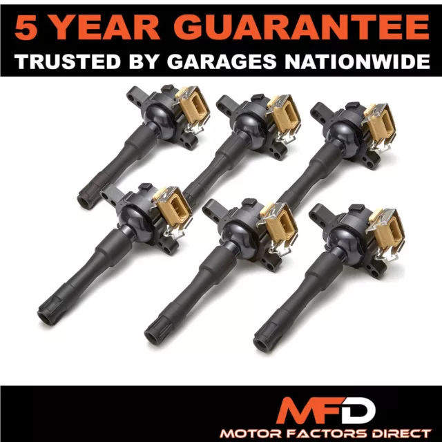 6X For Bmw 5 Series E39 520I 2.0 Petrol (1996-00) Ignition Coil Packs Pencil Set