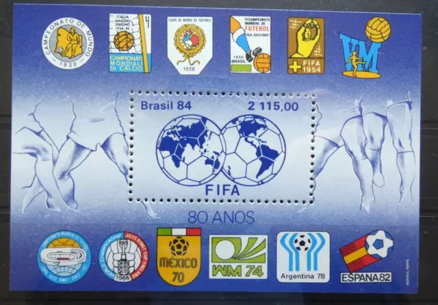 Brasilien 1984 Fußball WM Block **