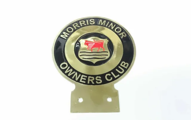 Vintage Car Morris Minor Owners Club Front Grill Badge Emblem Decal