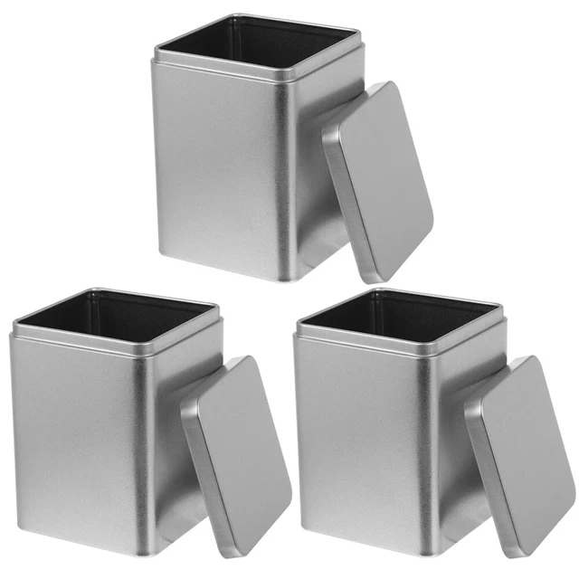 3 PCS Empty Cookie Tins Gift Tin Box Candy Containers Gifts Frosted