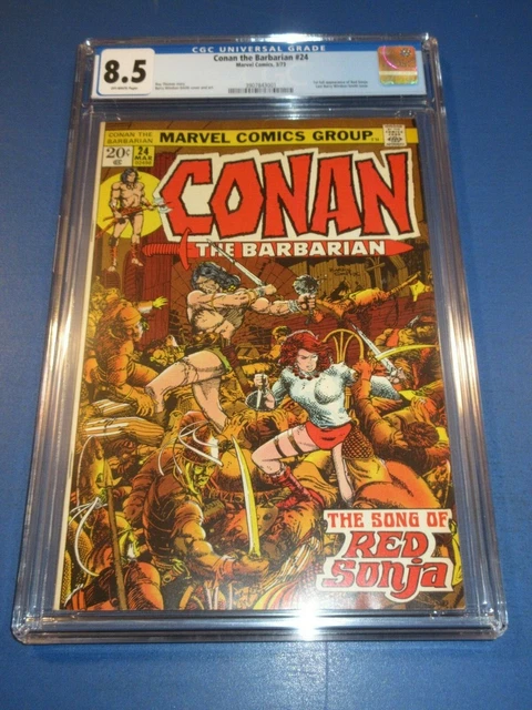 Conan the Barbarian #24 Bronze age 1st Red Sonja Key CGC 8.5 VF+ Beauty Wow