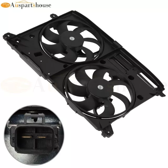 Engine Radiator AC Condenser Cooling Fan Assembly Fits 2015 16 2017 Ford Edge 2