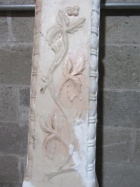 ~ Antique Carved Oak Newel Post 57 Tall 1 Of 2 ~ Architectural Salvage ~ 11