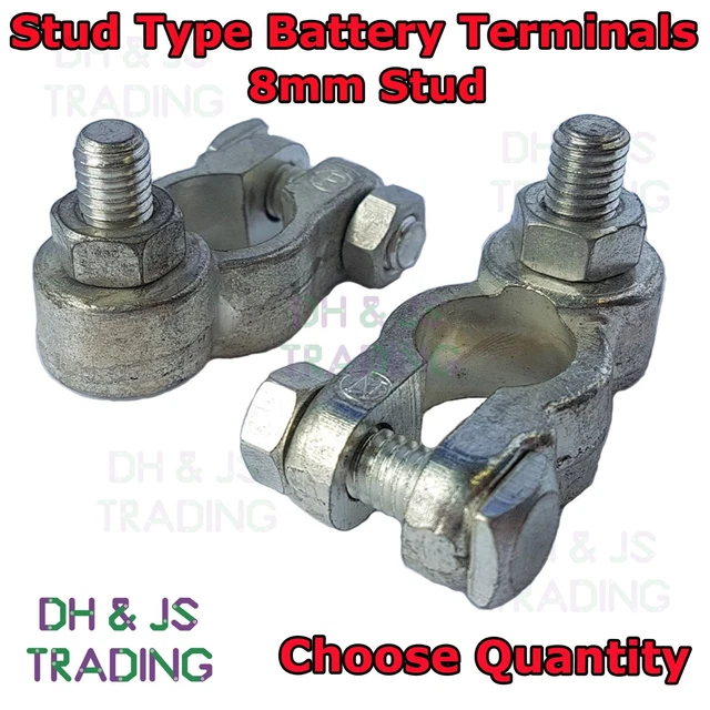 BATTERY TERMINALS POSITIVE Negative Terminal Car 8mm Stud Heavy Duty