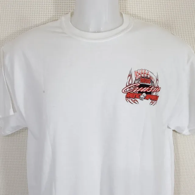 2013 RENO SPARKS Cruisin White T-Shirt Size M Classic Muscle Car Show ...