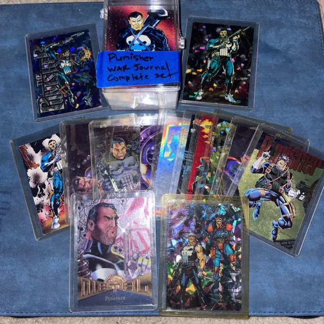 1992 Comic Images Punisher Trading Card Set + Prism Promo + Bonus Marvel Cards