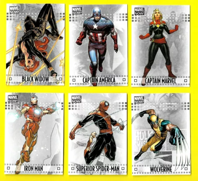 2014 Upper Deck Marvel Now Silver Foil Parallel Cards #s 1-100 You Pick