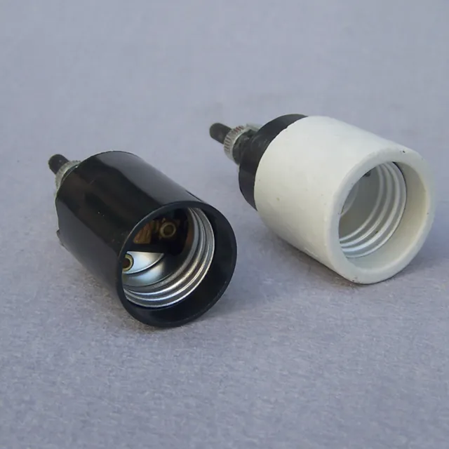 Replacement E27 Bulb Lamp Socket Turn Knob Rotary Switch - On Off Parts