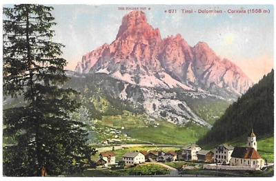 CORVARA VILLA RUTH Dolomiti Val Badia Alto Adige Bolzano vecchia cartolina 