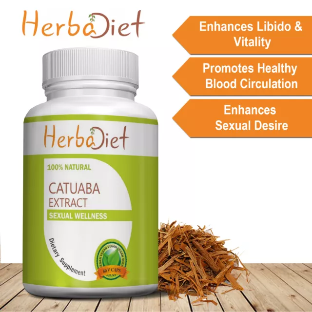 Catuaba Bark Extract Capsules 10:1 POWERFUL Quality Aphrodisiac Male Booster 3