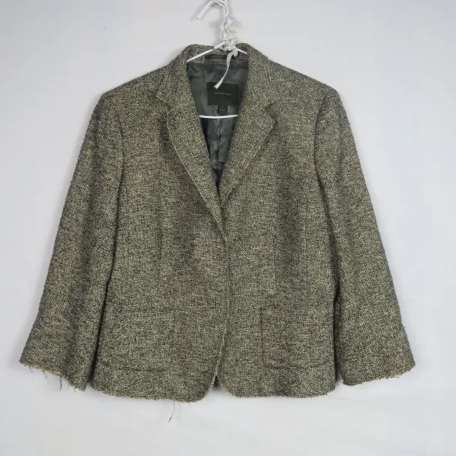 Country Road Womens Blazer Jacket Size L Large or 14(AU) Brown Wool Blend Work