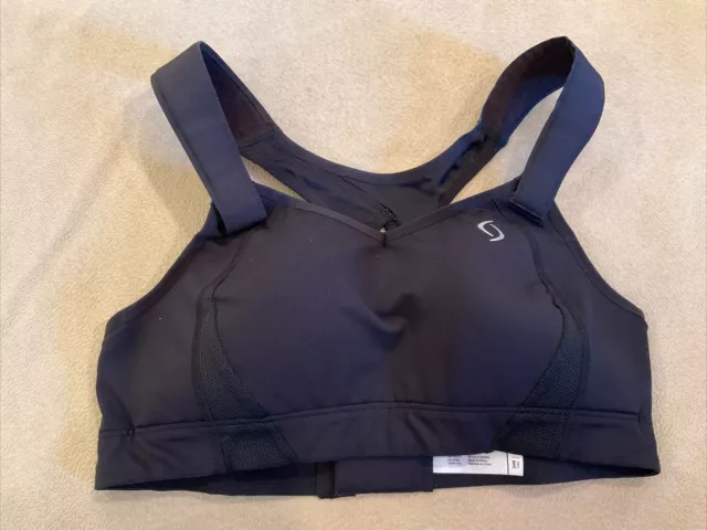 Brooks Moving Comfort Juno Adjustable Sports Bra, Black, Size 34B