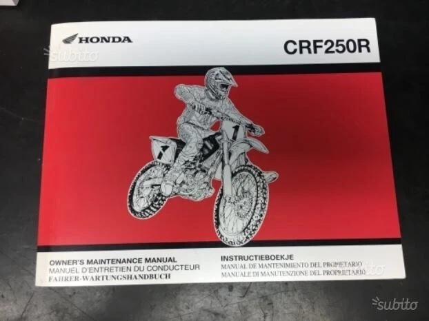 Manuale Honda crf 250 r 2006