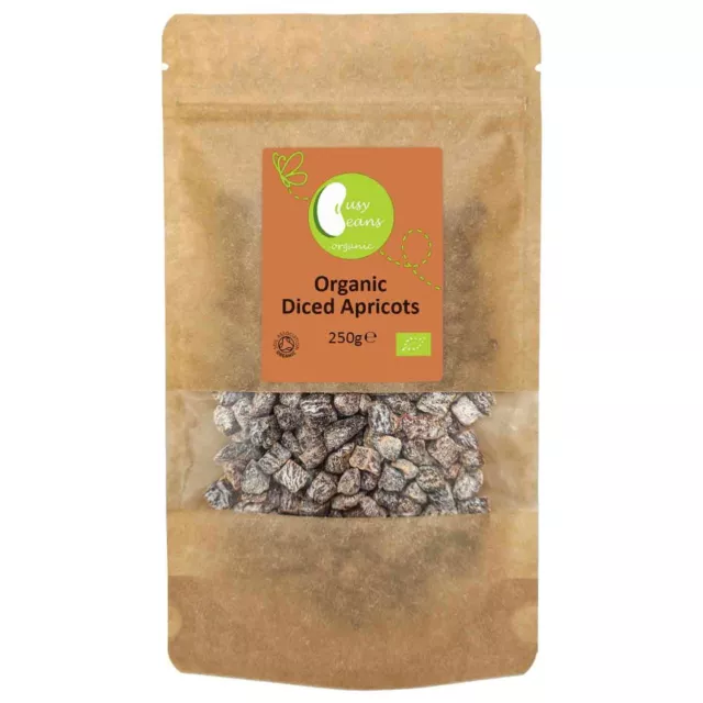 Organic Sun Dried Chopped Apricot -Certified Organic- by Busy Beans Organic