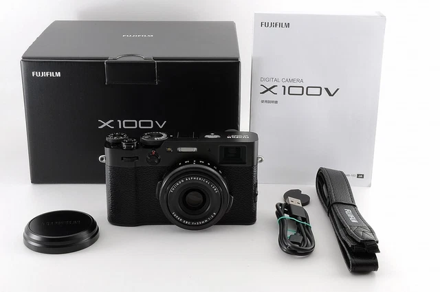 Only 138 Shots Fujifilm X100V Black [Mint in Box] 26.1MP Digital Camera