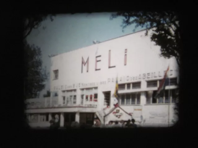 Ancien Film 8 mm Amateur de 1955  : Vacances LA PANNE et MELI PARK en BELGIQUE