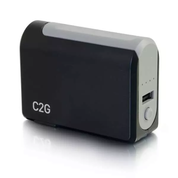 3000mAh C2G 1 puerto ac a usb adaptador con banco de alimentación - negro