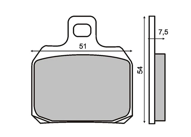 ECSiNG 2 paires de plaquettes de frein compatibles avec
