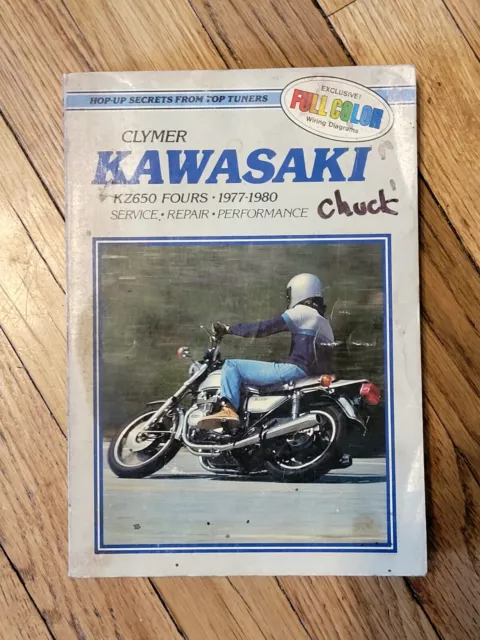 Clymer Kawasaki KZ650 M358 Fours Service Repair Motorcycle Manual 1977-1980
