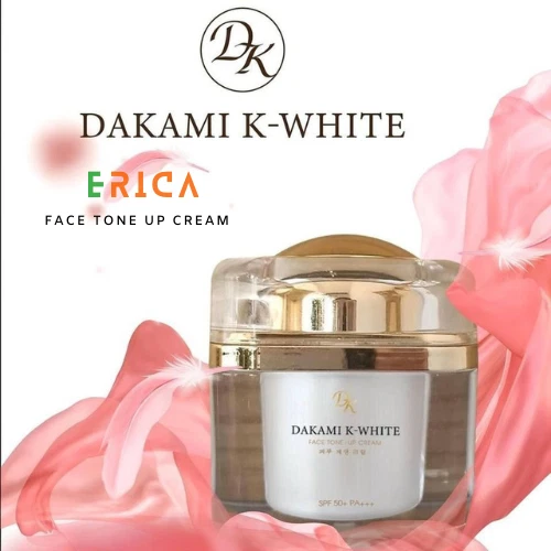 3x Dakami K White Face Tone Up Cream - Anti Aging Skin, Whitening, Sunscreen