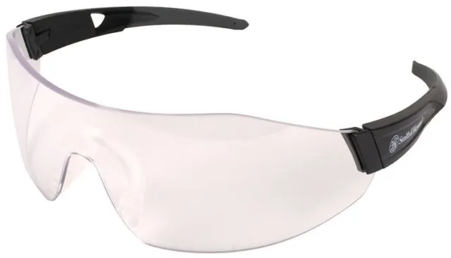 Smith & Wesson 44-Magnum Safety Glasses Black Temples Clear Anti-Fog Lens