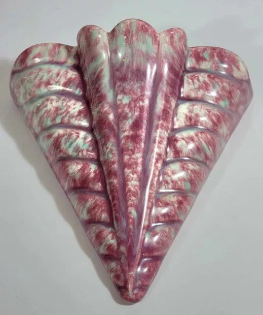 VINTAGE ART DECO Era Australian Studio Pottery Pates Wall Vase c 1930