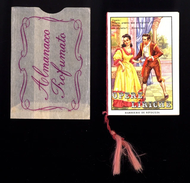 calendarietto da barbiere OPERE LIRICHE  1962