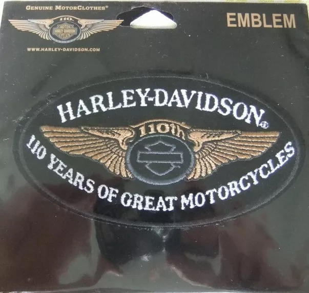 Harley Dee 110Th Anniversary Oval Vest Jacket Patch