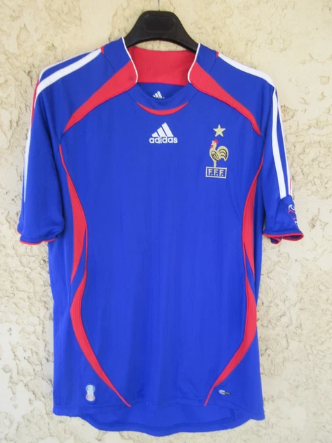 Maillot Vintage équipe De France 1997 Supporter – Taille M – Signature Au Dos