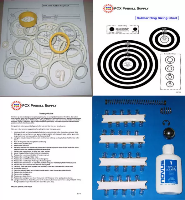 1973 Bally Time Zone Pinball Tune-up Kit