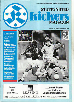 Fortuna Ii Bl 90/91 Stuttgart Kickers 17.11.1990 Andreas Germe Fortuna Cologne 