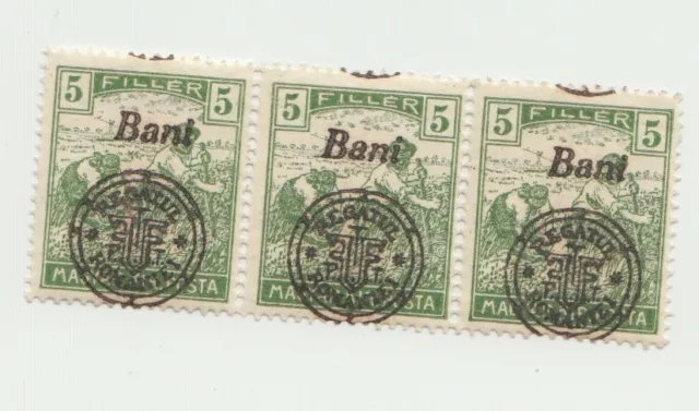 Romania Hungary 1918 STAMPS territorial occupation WWI MNH ERROR 5 filler