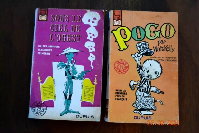 Bd - GAG de poche - lot de 2 albums. Voir détail en annonce.