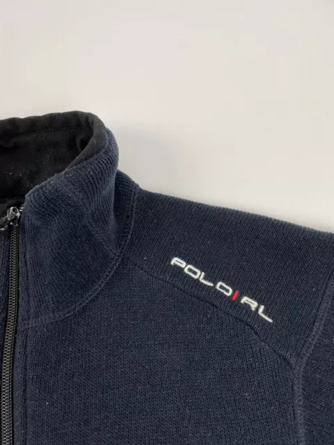 Polo Ralph Lauren Full Zip Fleece Jacket Men's Size Small Dark Blue