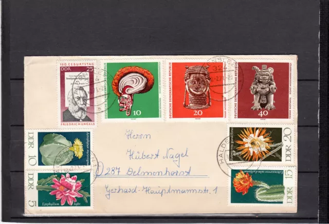 DDR Brief MiNr. 1624, 1625 - 1628, 1632, 1633, 1635