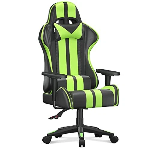 Gaming Chair Office Chair Reclining High Back Leather Adjustable Swivel