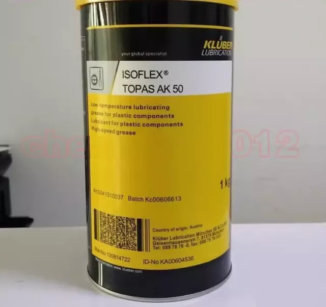 KLUBER Lubrication ISOFLEX TOPAS AK 50 Grease 1Kg AK50 New Free ship