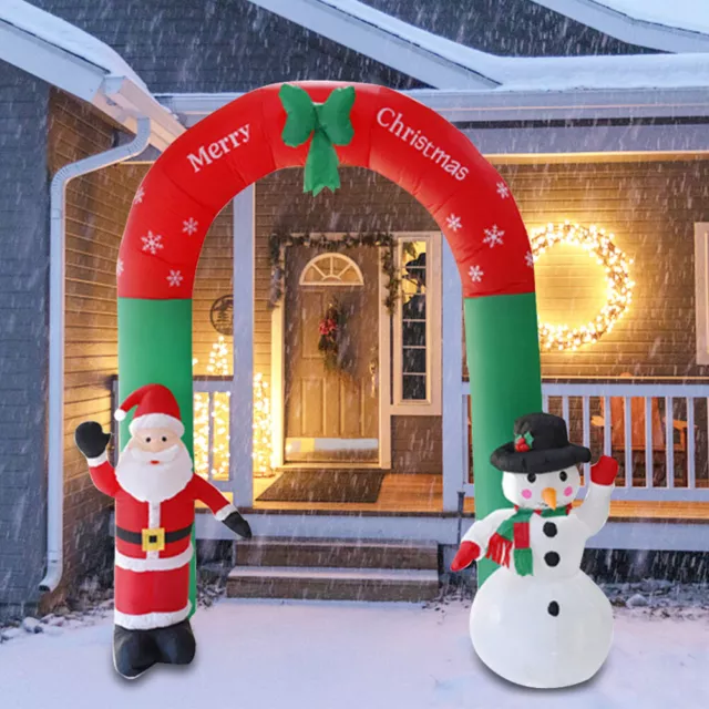 Weihnachtsdeko aufblasbare riesige Weihnachts-Gartendekoration mit LED-Lichtern