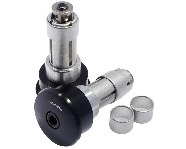 Poids de guidon HIGHSIDER Curve aluminium noir, universel 12-22mm 7/8 1 pouce gu