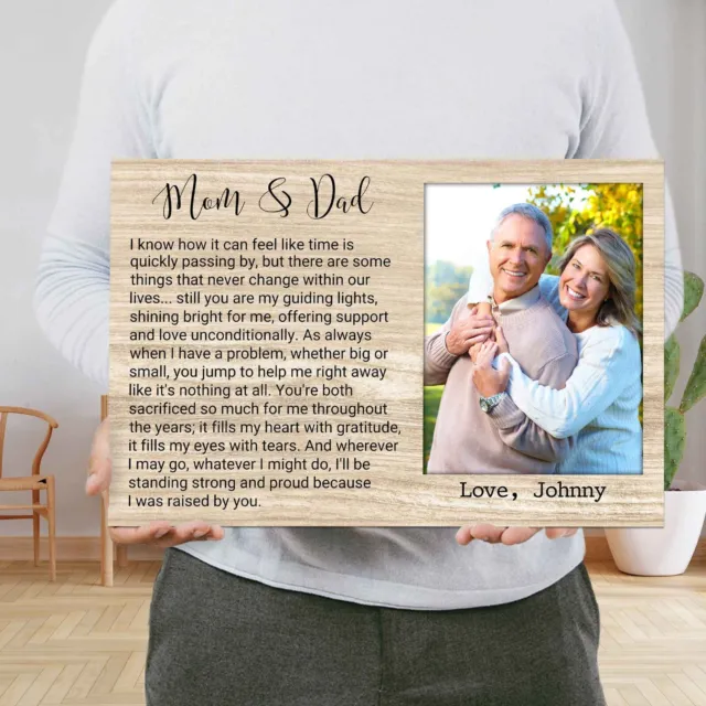 Personalized Picture Frame For Fathers Day Mothers Day Gifts From Daughter Son