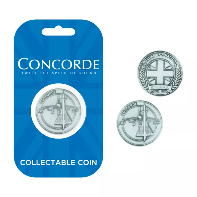 Official Concorde Supersonic Aircraft 50Th Anniversary (1969-2019) Coin New