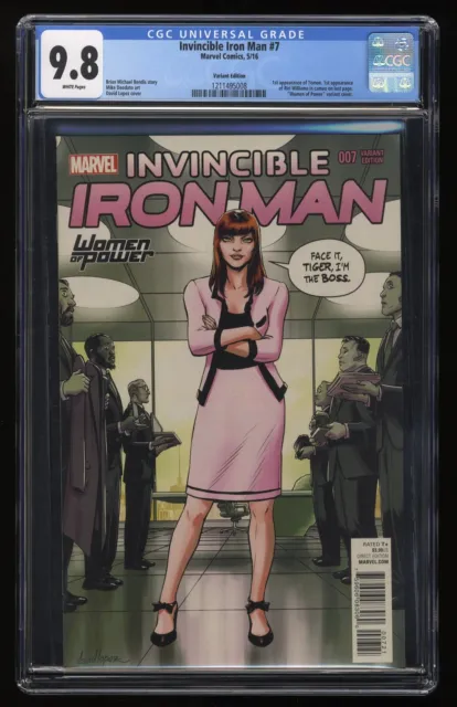 Invincible Iron Man (2015) #7 CGC NM/M 9.8 Women of Power Variant Marvel 2016