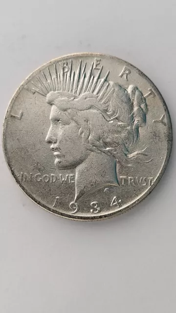 1934-S United States Peace Silver Dollar