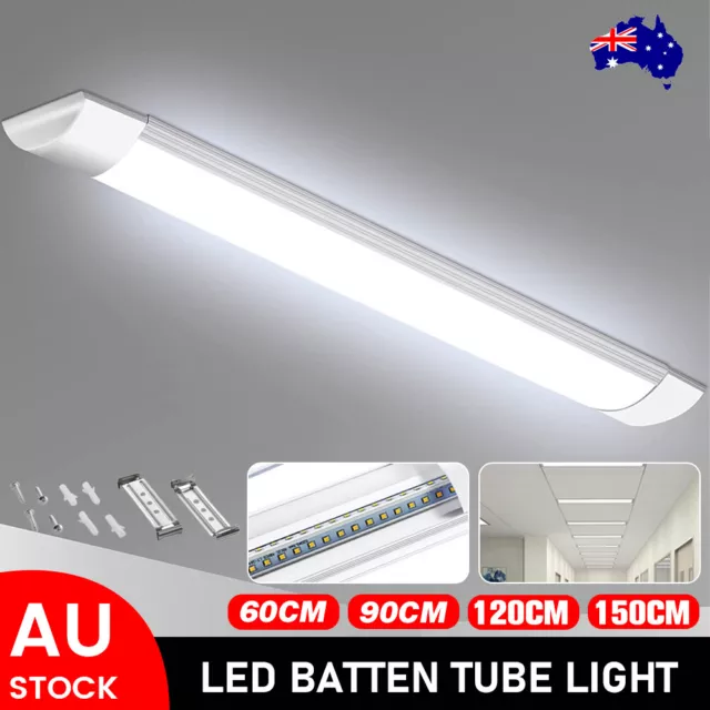 LED Slim Ceiling Batten Tube Light 30/60CM 120CM 150CM Linear Fluro Fluorescent