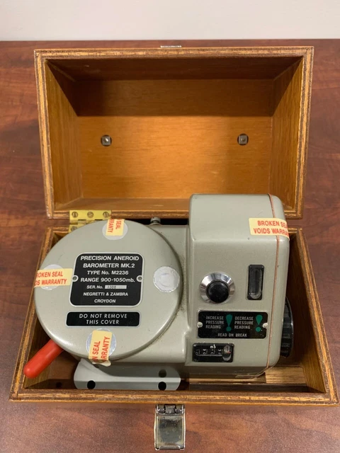 Used Negretti Zambra Mk2  Type M2236 900-1050Mb  Precision Aneroid Barometer