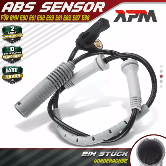 ABS Sensor Raddrehzahl Vorne für BMW 3er E90 E91 E92 E93 1er E81 E82 E87 E88