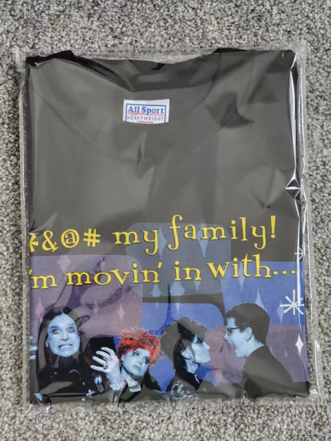 Vintage T Shirt - The Osbourne Family 2002 f my family Metal Ozzy L NWT