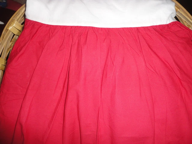 Falda De Cama Rooms That Rule Roja (1) Queen Roja Con Volantes Roja Algodón Crujiente 14" Caída