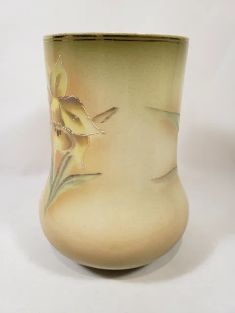Vintage Barkers & Kent B & K Vase Bud Vase Hand Painted Floral Pattern Gold Trim 3