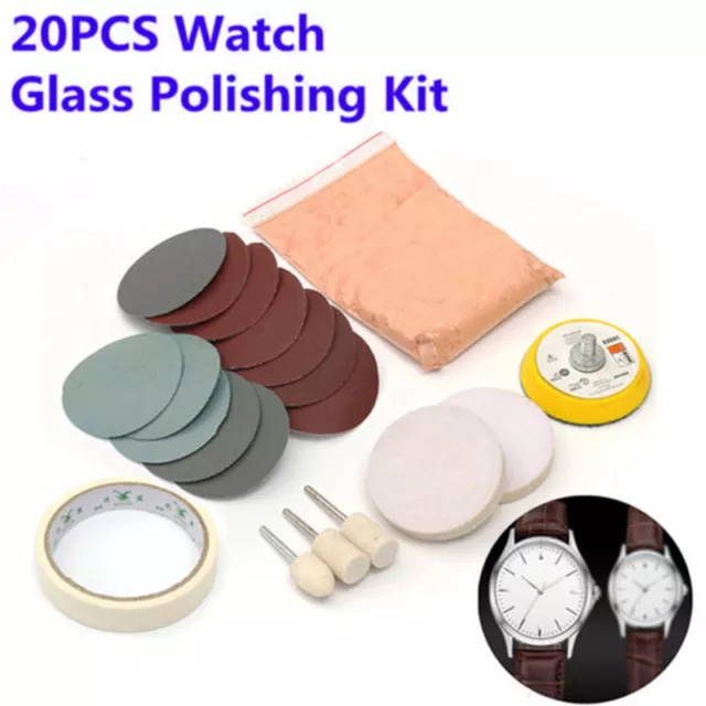 Watch Glass Scratch Remover Watch Polishing Kit Acrylic, Glass, Sapphire  Crystal